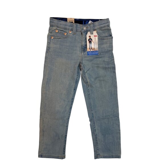 NWT Levis 502 Size 7 Boys Regular 31X30 Taper Fit Jeans 7 Reg Light Wash Denim - Picture 1 of 11